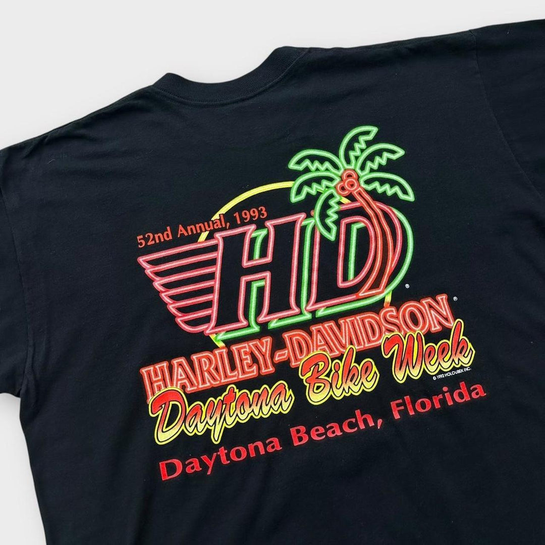 Camiseta vintage com estampa Harley Davidson - XL