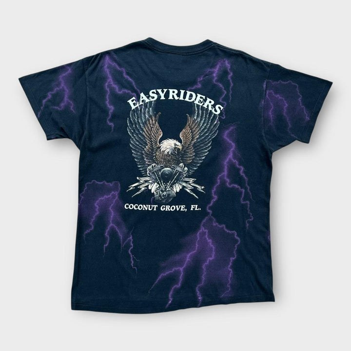 Camiseta com estampa Harley de ponto único - grande