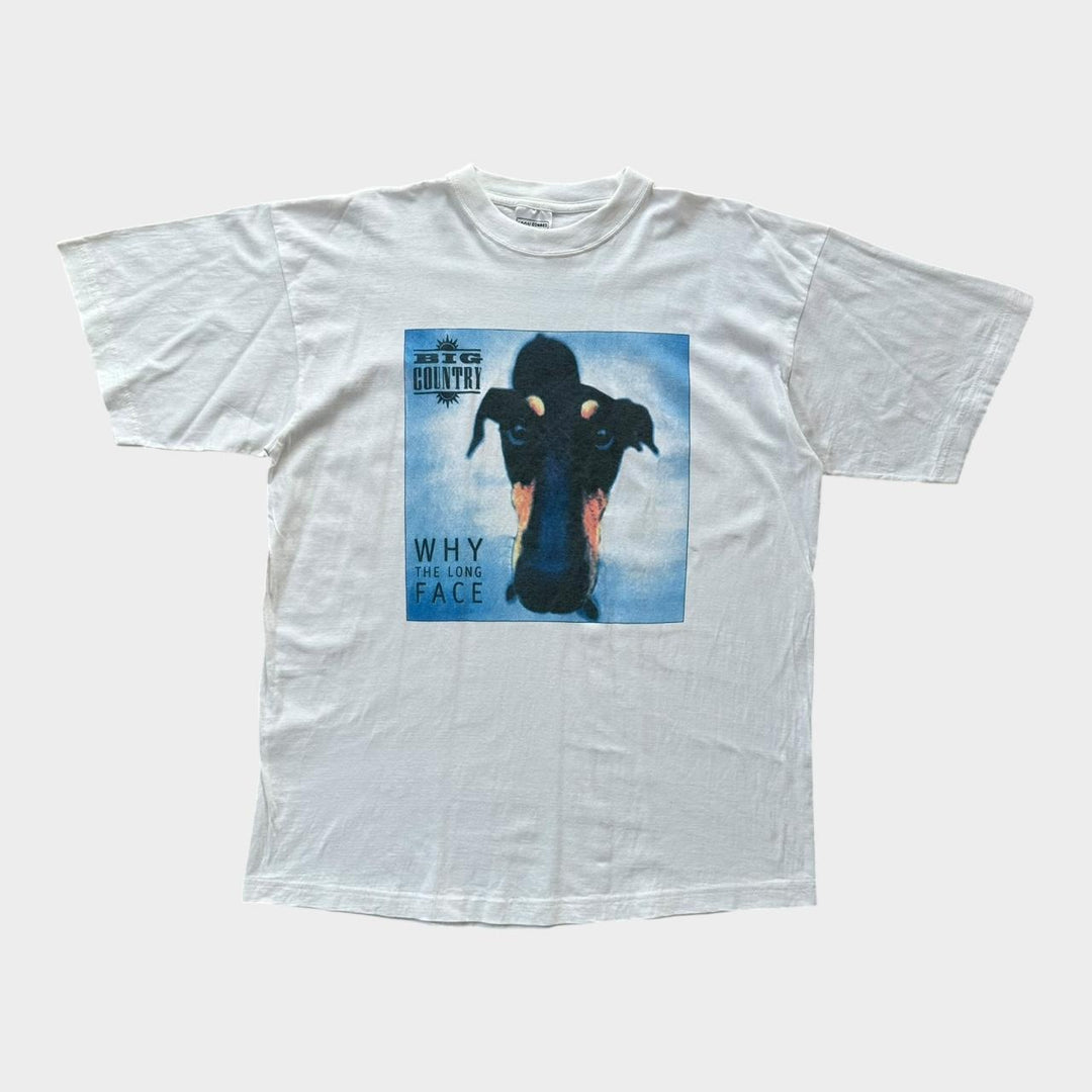 País grande, por que a camiseta vintage de face longa - XL