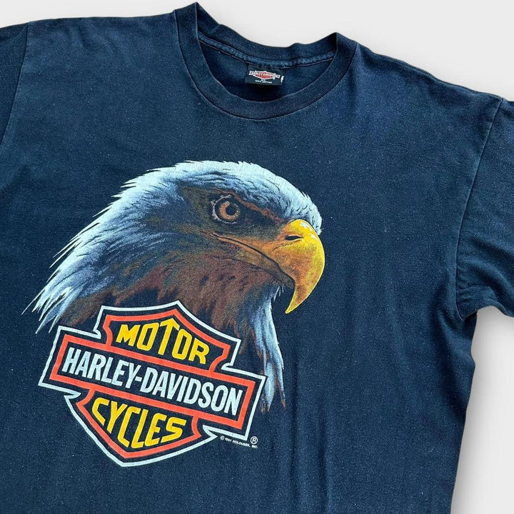 Camiseta vintage com estampa Harley Davidson - XL