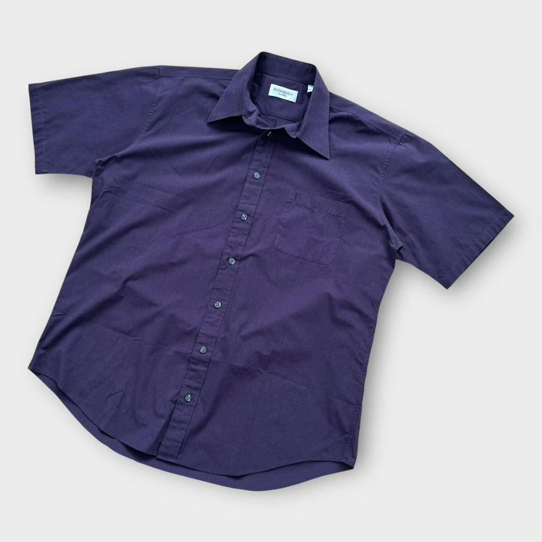Camisa vintage YSL de manga curta - grande