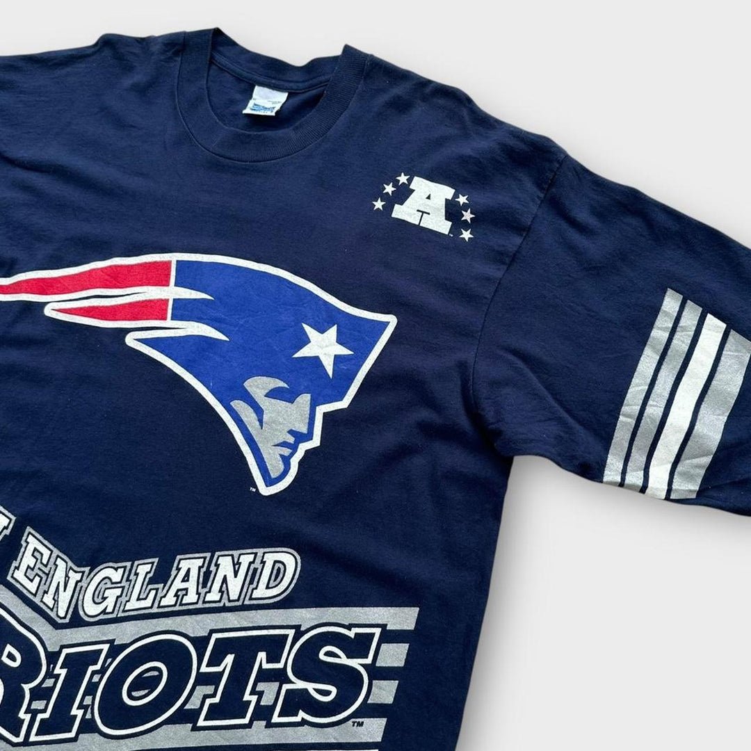 Camiseta vintage Patriots com ponto único - XL