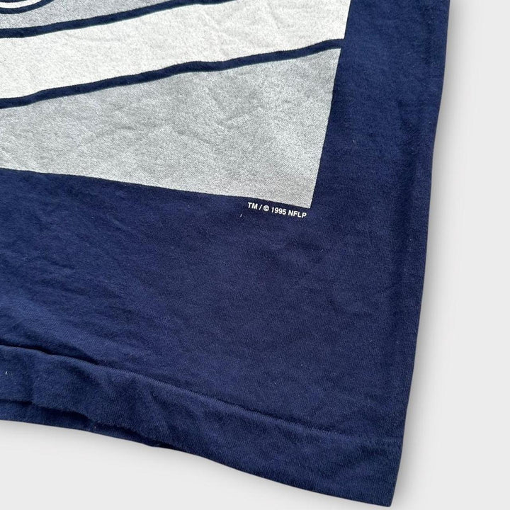 Camiseta vintage Patriots com ponto único - XL