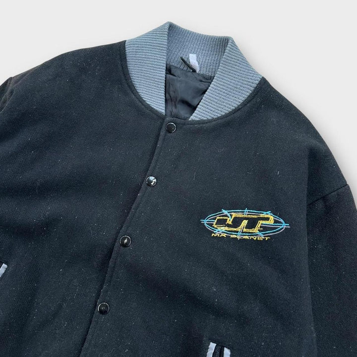 Jaqueta bomber vintage de motocross - pequena
