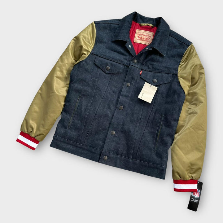 Jaqueta bomber jeans universitária Levi’s NFL – média