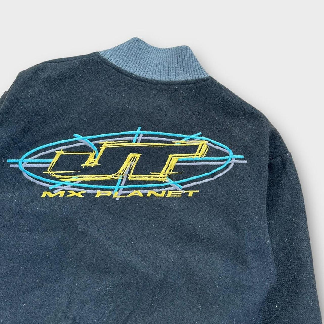 Jaqueta bomber vintage de motocross - pequena