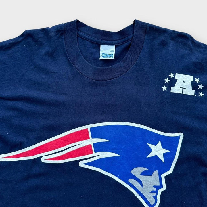 Camiseta vintage Patriots com ponto único - XL