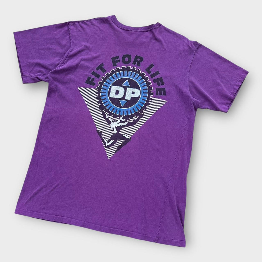 Camiseta vintage com estampa de ginástica - XXL