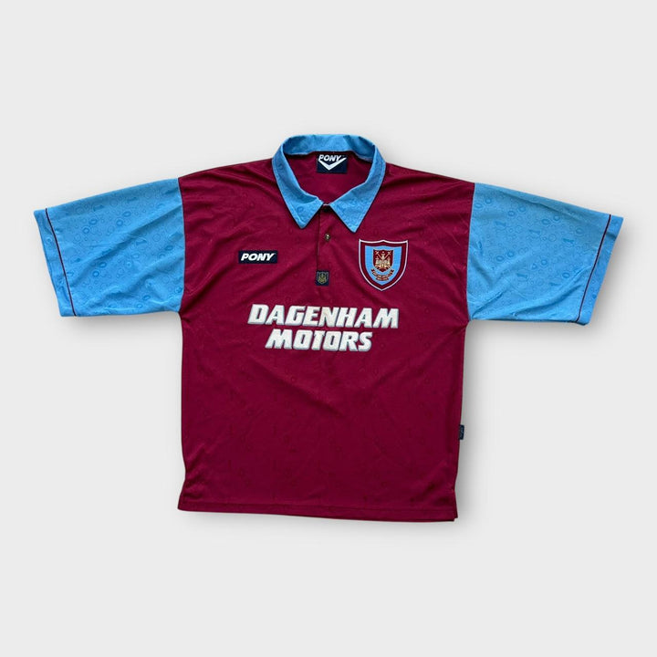 Camisa de futebol vintage do West Ham - grande (folgada)