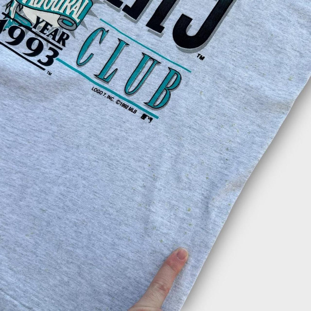 Camiseta vintage Florida Marlins com estampa - XL