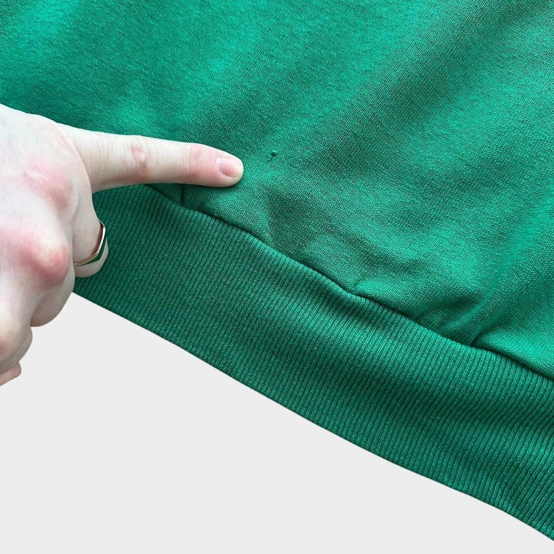 Moletom Campeão com estampa Notre Dame vintage dos anos 80 – grande (cabe como um médio)