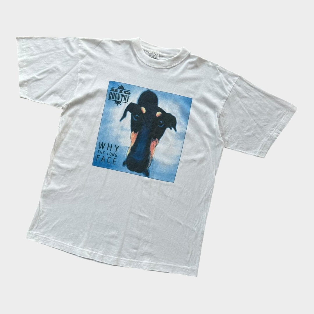 País grande, por que a camiseta vintage de face longa - XL