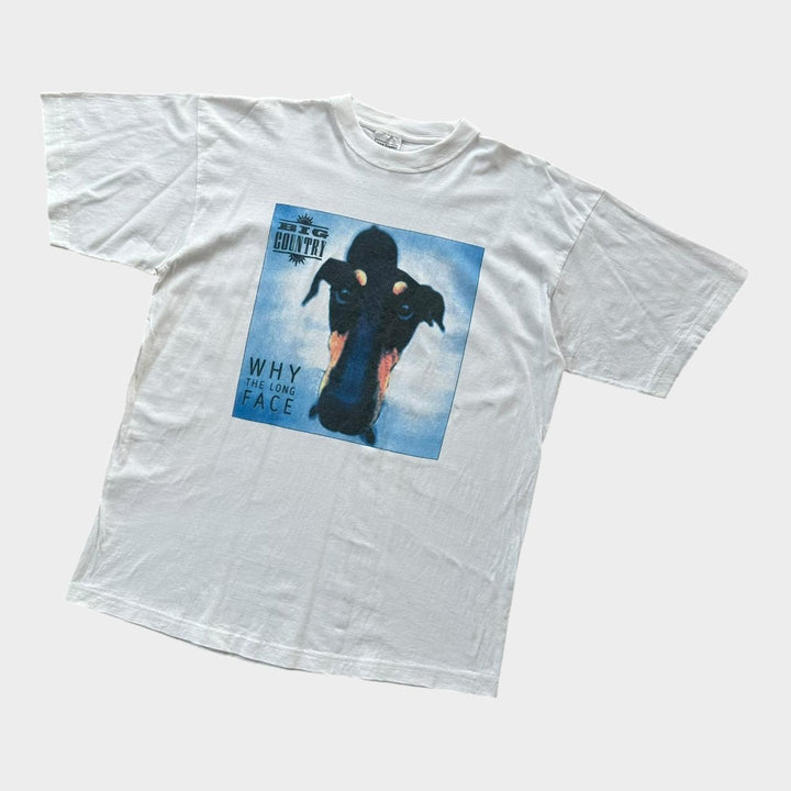 País grande, por que a camiseta vintage de face longa - XL