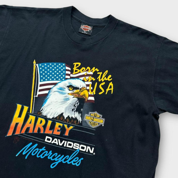 Camiseta vintage com estampa Harley Davidson - XL