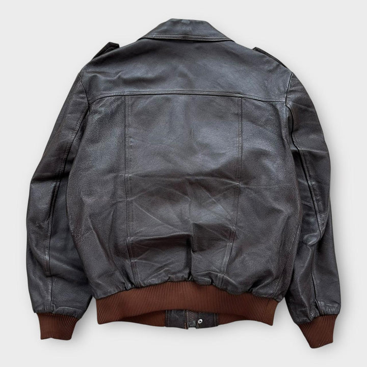 Jaqueta de couro vintage - grande