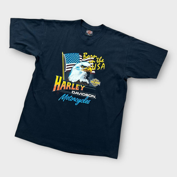 Camiseta vintage com estampa Harley Davidson - XL