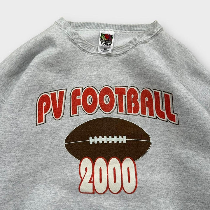 Moletom vintage com estampa de futebol americano - XL