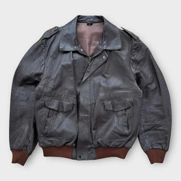 Jaqueta de couro vintage - grande