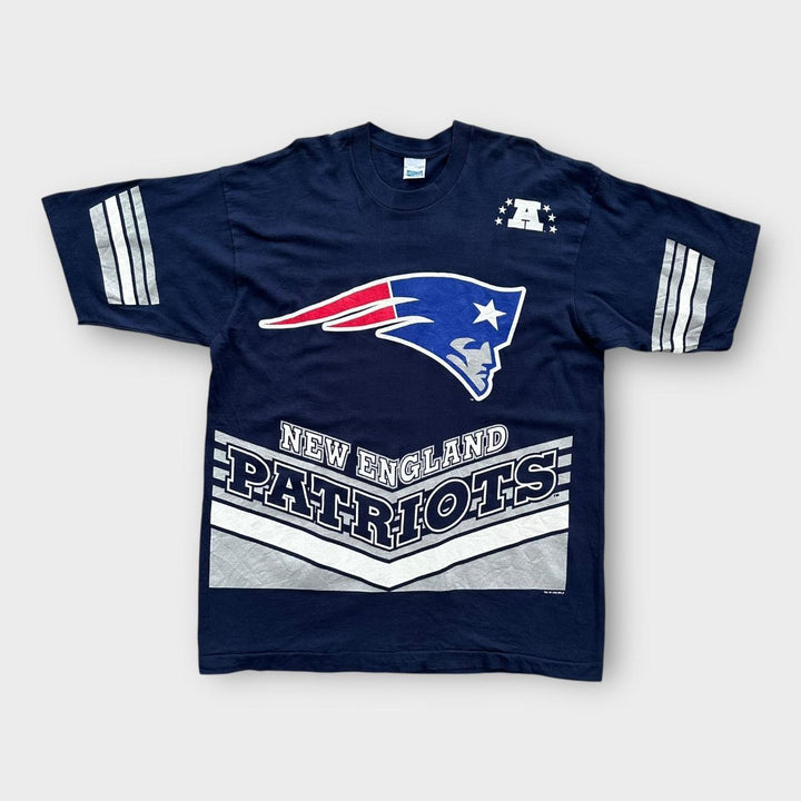 Camiseta vintage Patriots com ponto único - XL