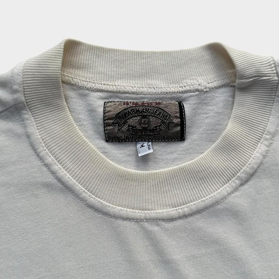 Camiseta vintage Armani jeans com estampa - média