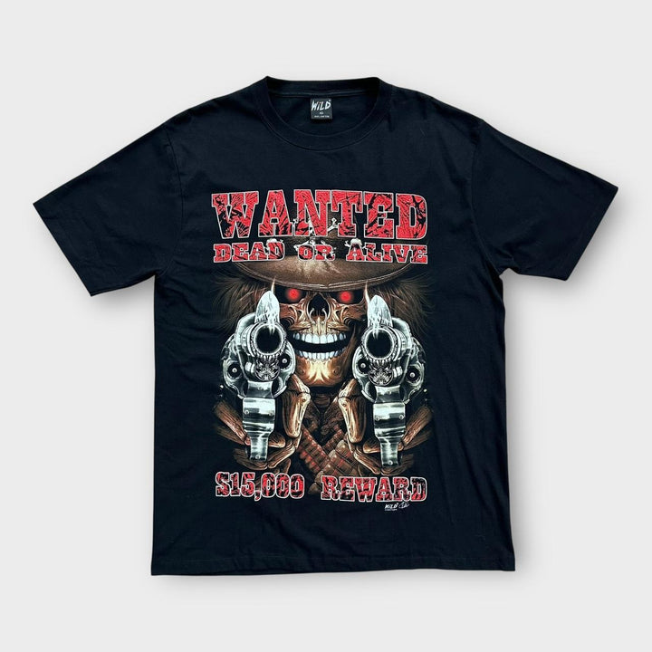 Camiseta com estampa de caveira - XL