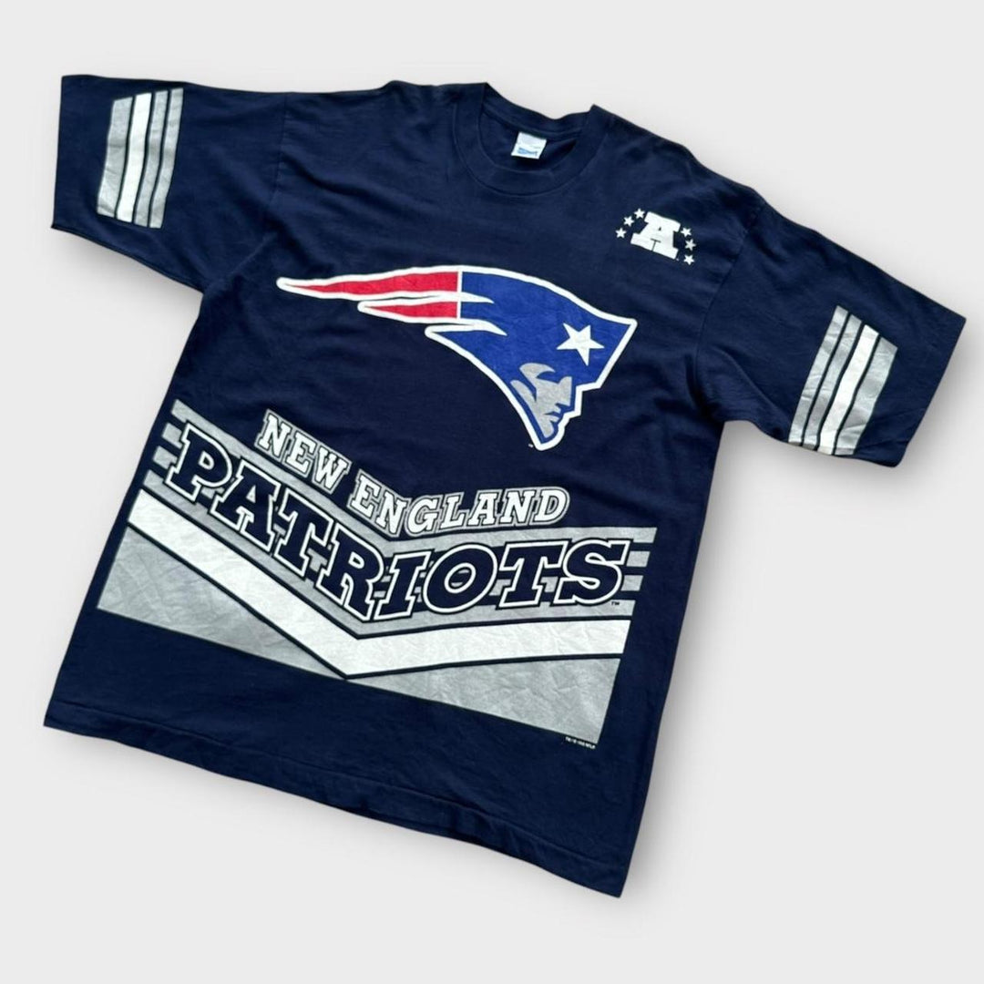 Camiseta vintage Patriots com ponto único - XL