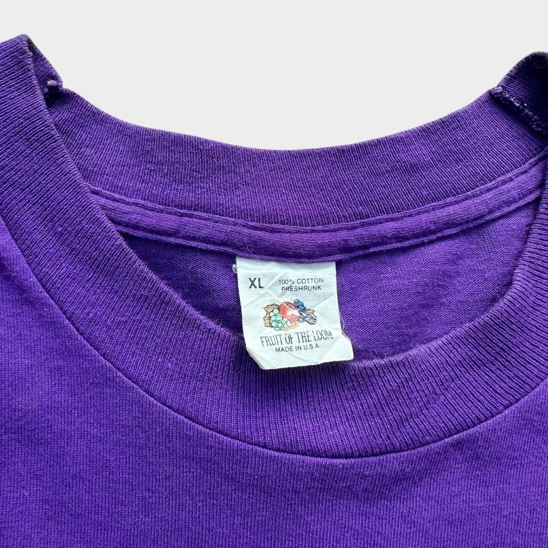 Vintage Fruit of the Loom em branco - XL