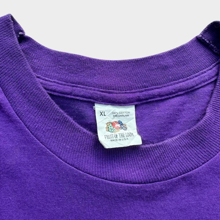 Vintage Fruit of the Loom em branco - XL