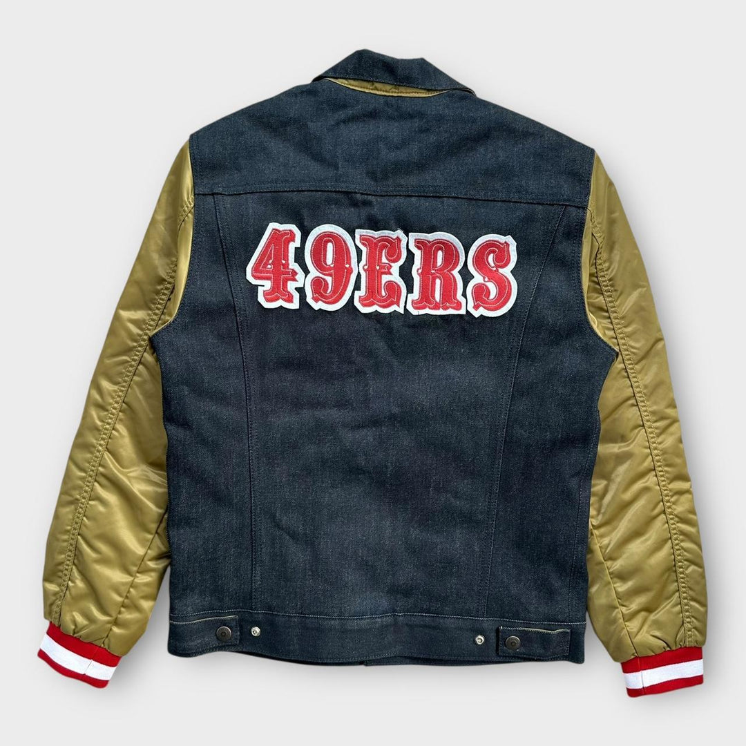 Jaqueta bomber jeans universitária Levi’s NFL – média