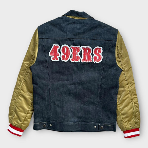 Jaqueta bomber jeans universitária Levi’s NFL – média