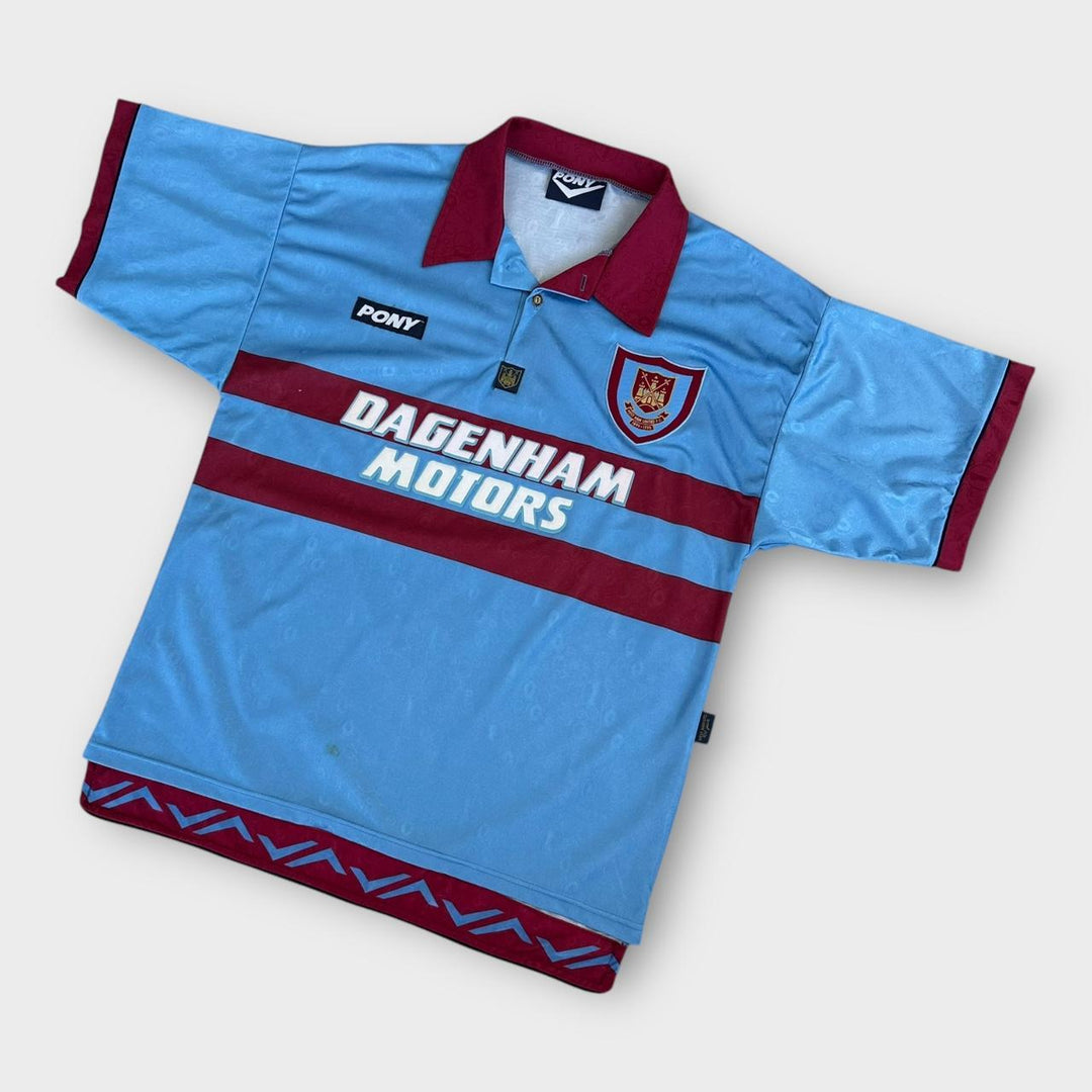 Camisa de futebol vintage do West Ham - grande