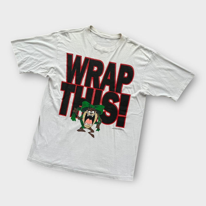 Camiseta vintage Taz com estampa de Natal - XL