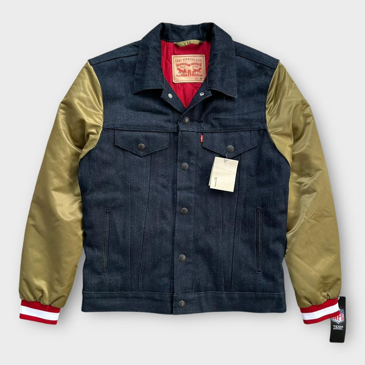 Jaqueta bomber jeans universitária Levi’s NFL – média