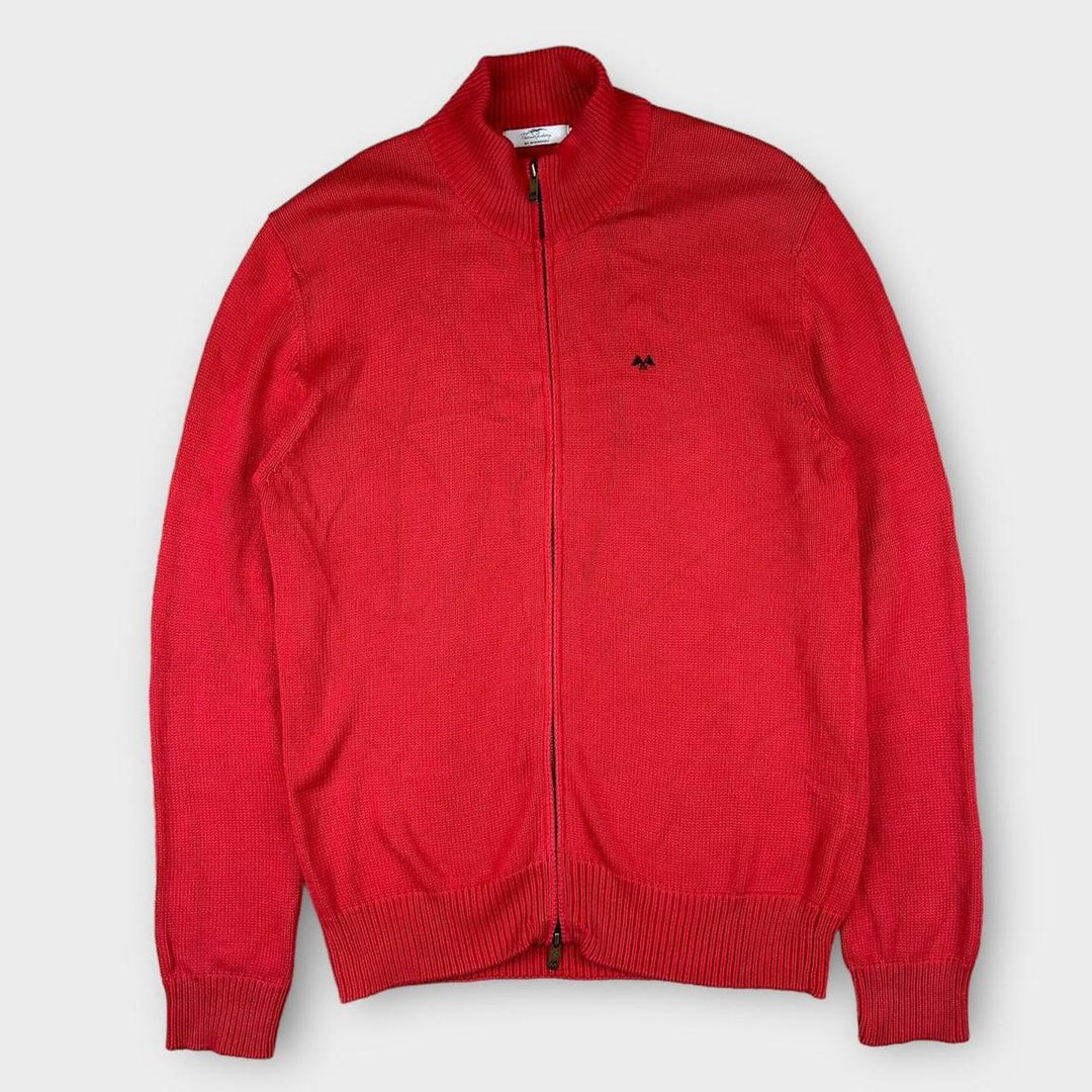 Suéter vintage de malha com zíper Thomas Burberry - XL