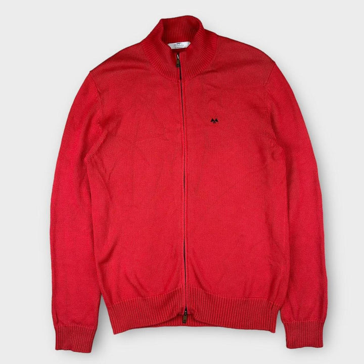 Suéter vintage de malha com zíper Thomas Burberry - XL