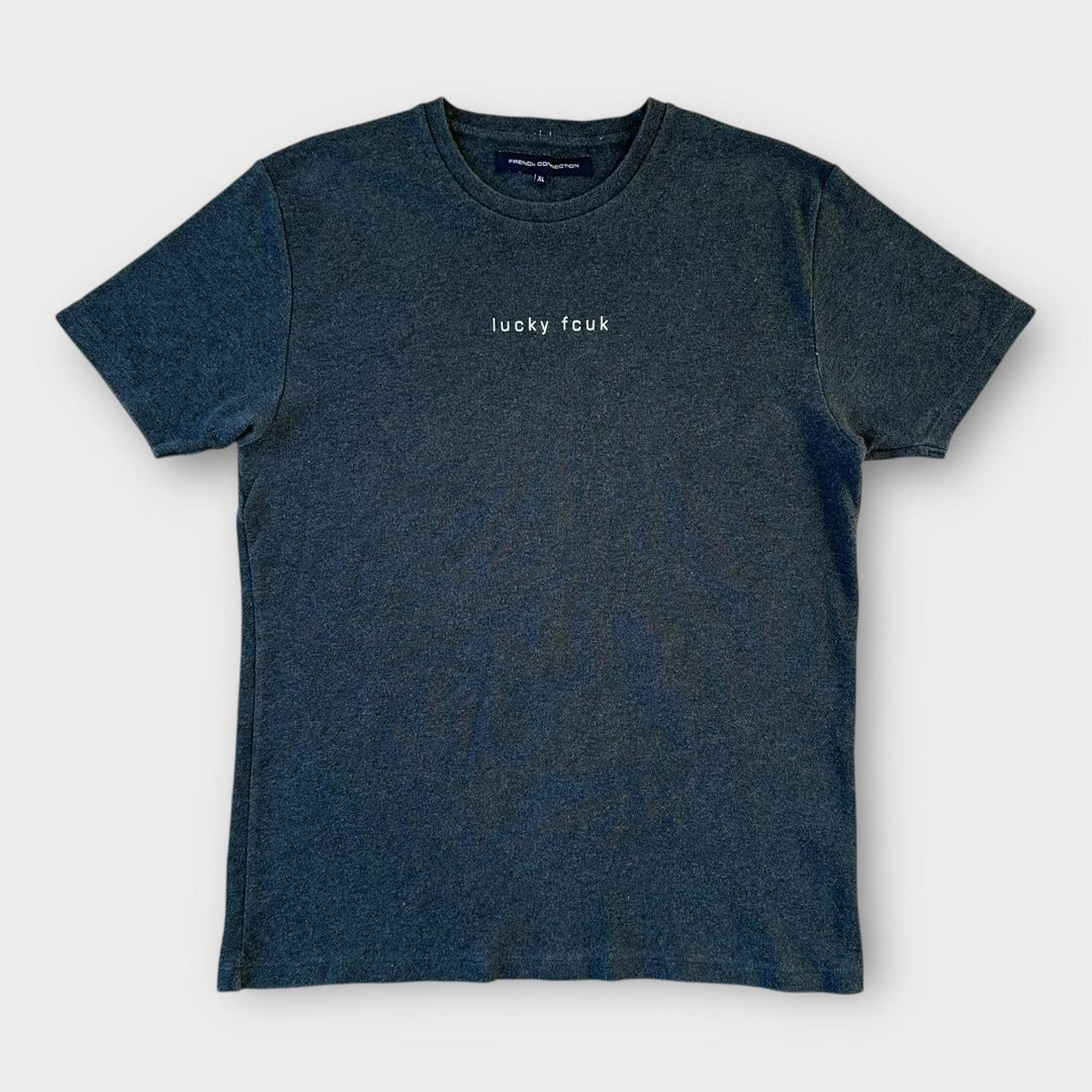 Camiseta com slogan de conexão francesa - XL (serve para médio)