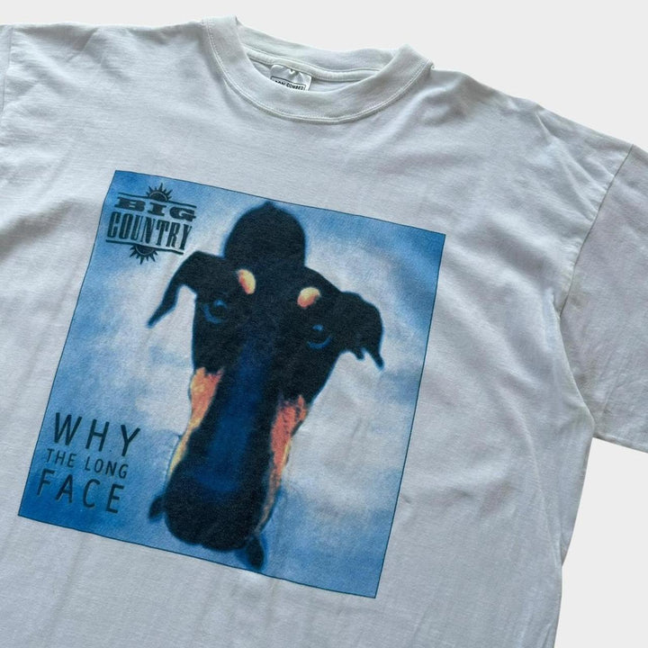 País grande, por que a camiseta vintage de face longa - XL