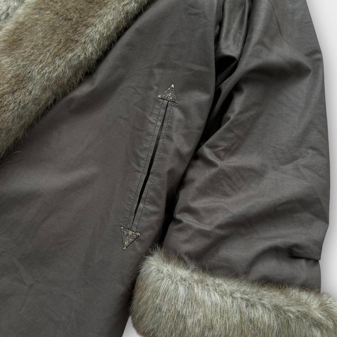 Jaqueta afegã vintage - grande feminina (verifique as medidas)