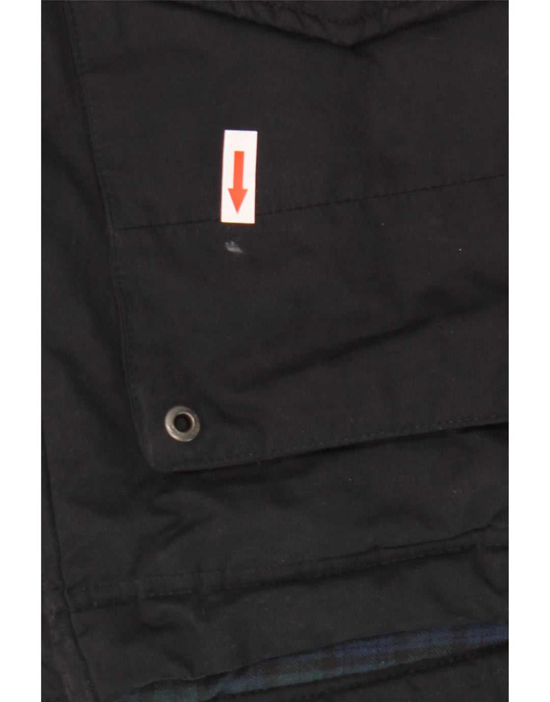 Jaqueta Parka com capuz masculina UK 40 grande poliéster azul marinho da roupa da tripulação