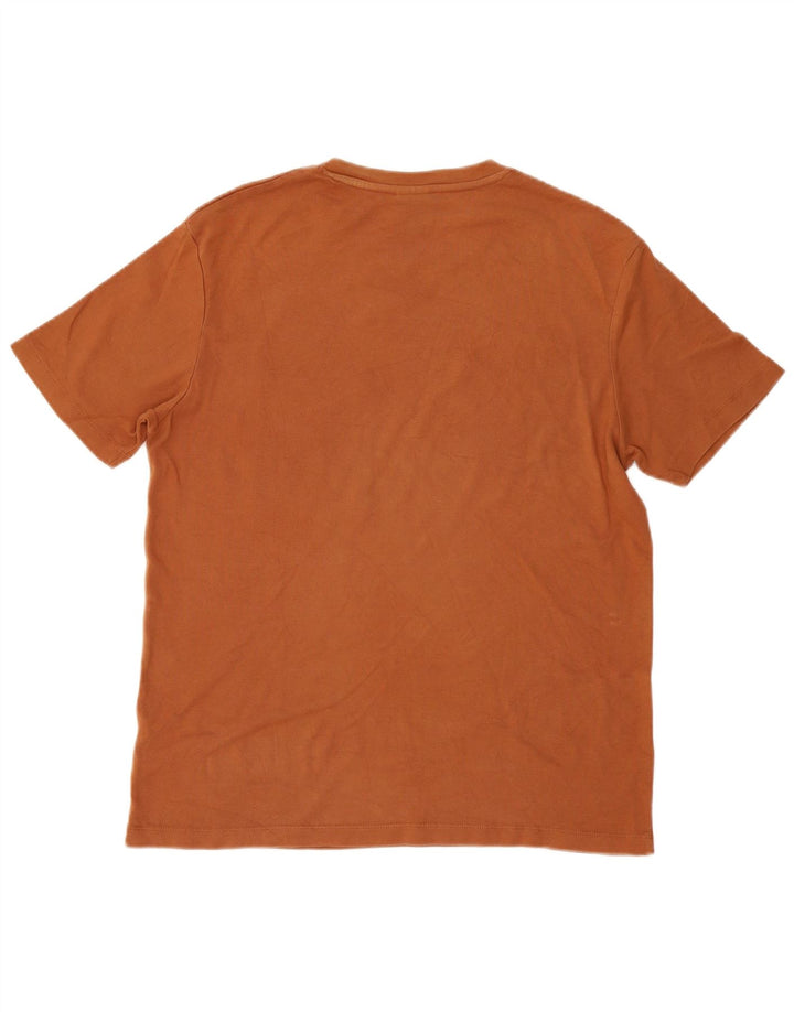 Zara Camiseta masculina Top Marrom Médio