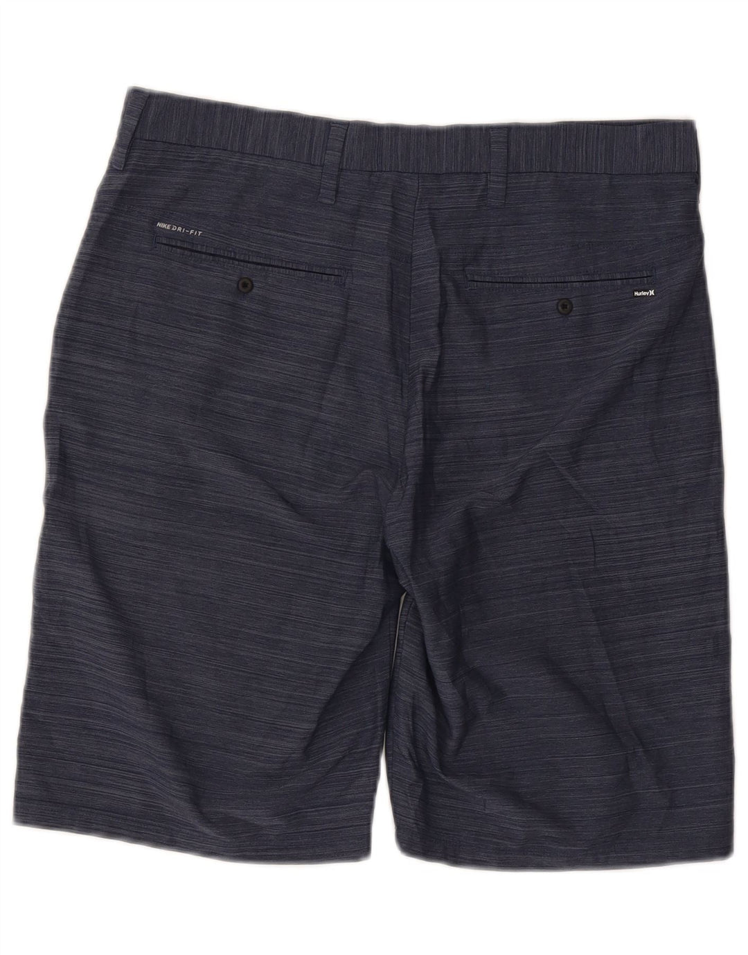 Shorts Chino masculino Hurley W32 poliéster listrado azul marinho médio