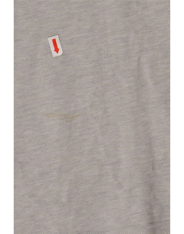 Camisa pólo masculina FRED PERRY pequena algodão cinza