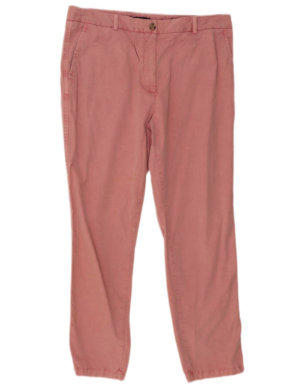 Calça Chino Feminina Marks & Spencer Slim UK 16 Grande W34 L28 Rosa Clássico