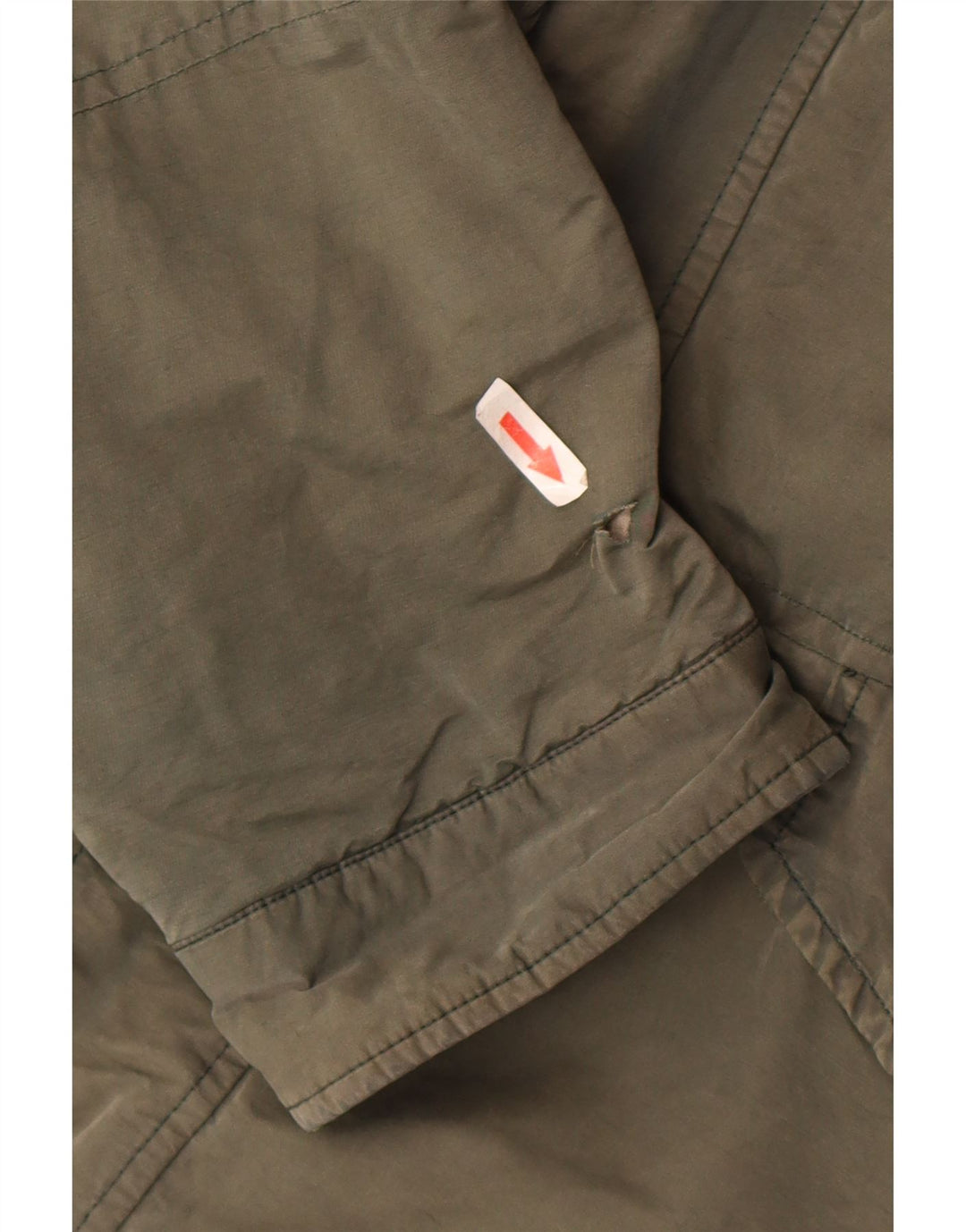 Jaqueta utilitária masculina Hackett com capuz UK 42 XL algodão cáqui