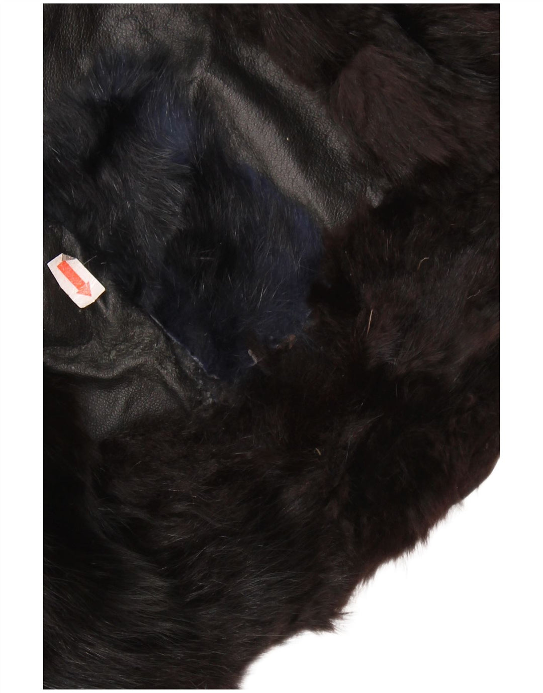 Jaqueta de couro de pele feminina vintage Reino Unido 14 médio preto