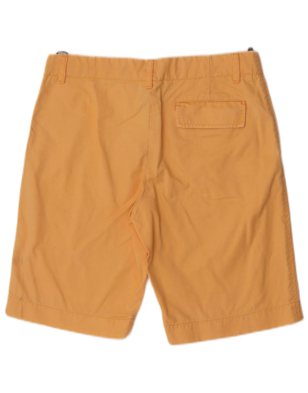 Shorts Chino feminino Gap US 8 médio W32 algodão amarelo