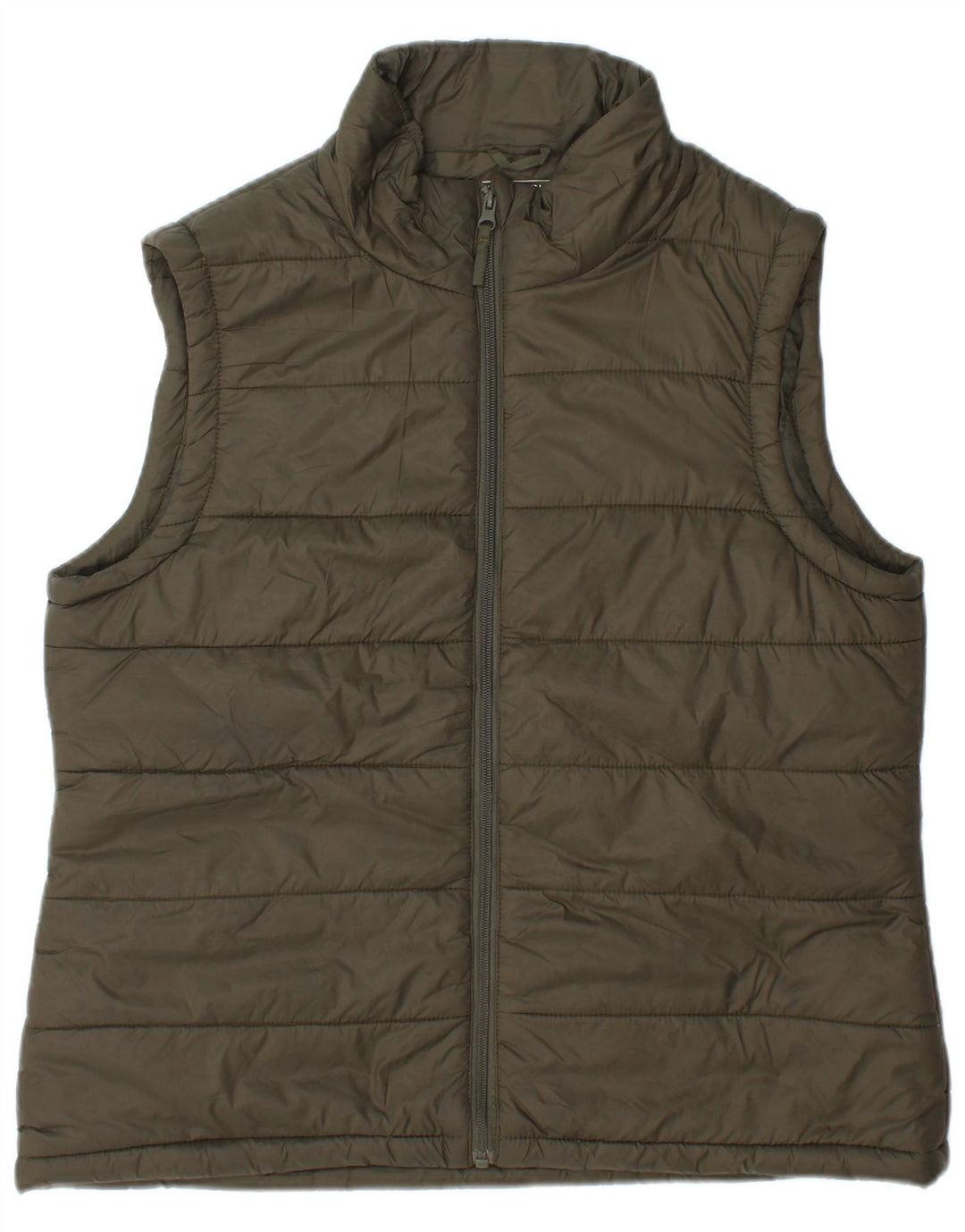 MOUNTAIN WAREHOUSE Colete feminino acolchoado UK 14 grande poliamida cáqui