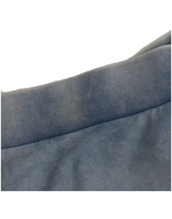 Saia jeans feminina Topshop Reino Unido 12 médio W28 algodão azul