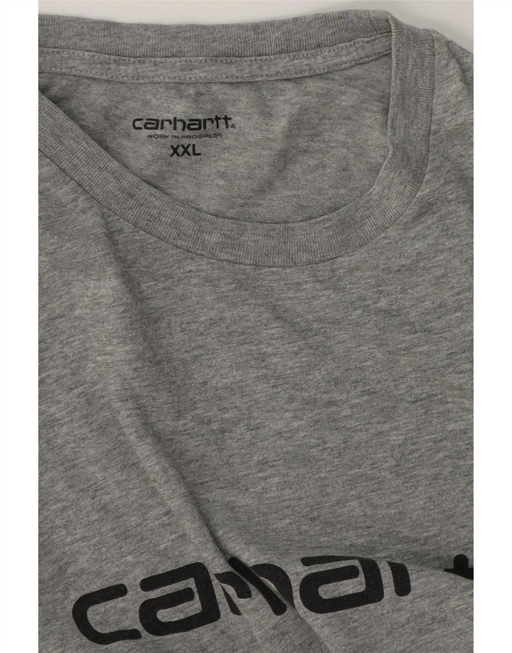 Camiseta gráfica masculina Carhartt Top 2XL cinza