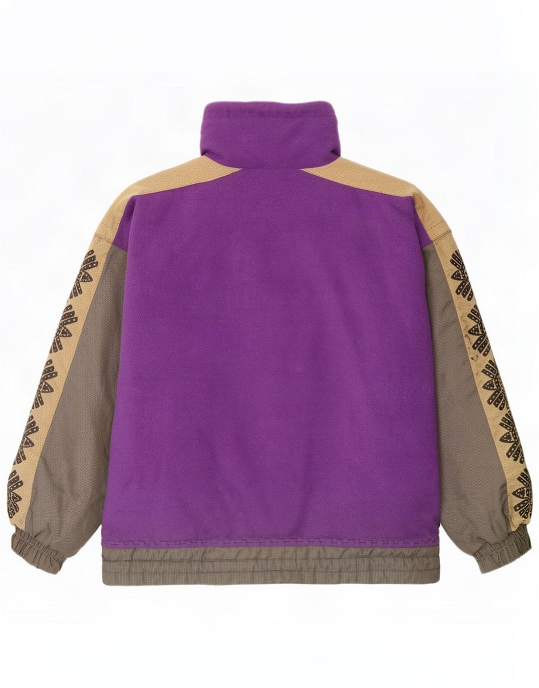 Jaqueta masculina de esqui pulôver oversized Tonini Reino Unido 38 bloco colorido roxo médio